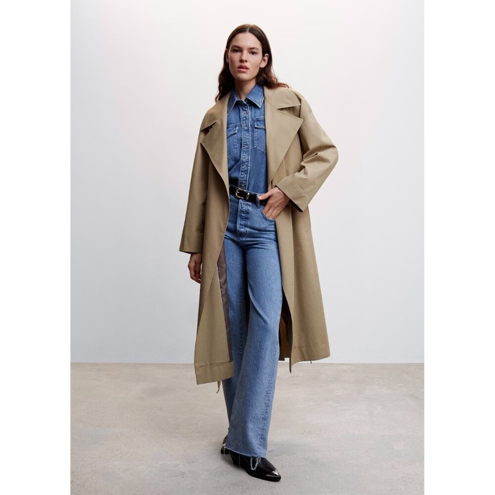 MANGO Oversized Trench Coat